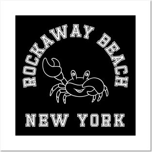 Rockaway Beach Crab (Dark Colors) Posters and Art